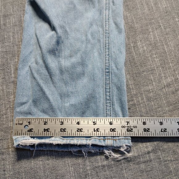 Abercrombie Fitch Curve Love Jeans Womens Ultra High Rise Ankle Straight Baggy - Picture 7 of 12